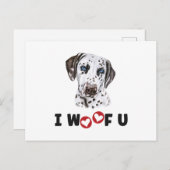 ダルマティアン・ドッグ私の女 シーズンポストカード (正面/裏面)