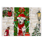 ダルマティアン・ドッグ・クリスマス ラージペーパーバッグ (裏面)