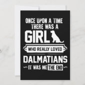 ダルマティア人が本当に好きだった サンキューカード (正面)