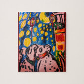 ダルマティア人2人の恋人の芸術 ジグソーパズル (縦)