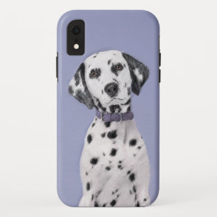 ダルマティ絵画アンズ-かわいいオリジナルの犬のアート iPhone XRケース
