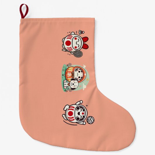 ダルマトリオ ラージクリスマスストッキング (正面)