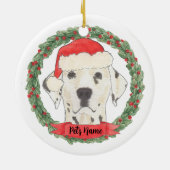 ダルマパーソナライズされたス人 セラミックオーナメント (裏面)