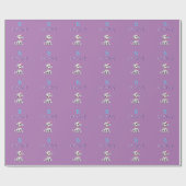 ダルマパーソナライズされたーチの子犬モノグラム –  ラッピングペーパー (フラット)