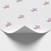 ダルマパーソナライズされたーチの子犬モノグラム –  ラッピングペーパー (角)