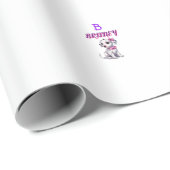 ダルマパーソナライズされたーチの子犬モノグラム –  ラッピングペーパー (ロールコーナー)