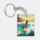 ダルマビーチサーフィン絵画ズ キーホルダー (正面左)