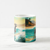 ダルマビーチサーフィン絵画ズ コーヒーマグカップ (中央)