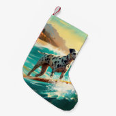 ダルマビーチサーフィン絵画ズ スモールクリスマスストッキング (正面 (吊り時))