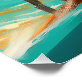 ダルマビーチサーフィン絵画ズ ポスター (コーナー)