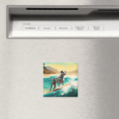 ダルマビーチサーフィン絵画ズ マグネット (インサイチュ (食洗機))