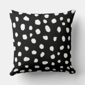 ダルマモダンチア白斑点点アニマルプリント クッション (裏面)