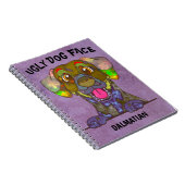 ダルマユニークシアの醜い犬の顔ノート ノートブック (右側)