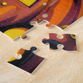 ダルマ不気味ティアンドッグハロウィーン魔女とカボチャ ジグソーパズル (側面)