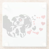 ダルマ人が愛を送った ガラスコースター (裏面)