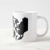 ダルマ人が愛を送った ジャンボコーヒーマグカップ (右)