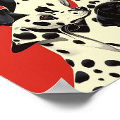 ダルマ人の形成プリント | 犬はっきりしたの芸術 ポスター (角)