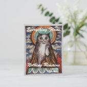 ダルマ猫 無常 ポストカード (スタンド正面)