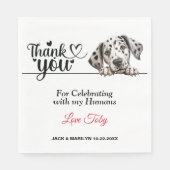 ダルマ結婚ーチの感謝 スタンダードランチョンナプキン (正面)