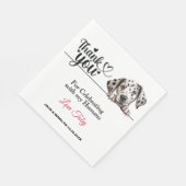 ダルマ結婚ーチの感謝 スタンダードランチョンナプキン (角)