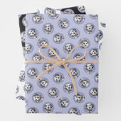 ダルマ絵を描チアの可愛いオリジナルドッグアート ラッピングペーパーシート (インサイチュ)