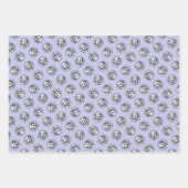 ダルマ絵を描チアの可愛いオリジナルドッグアート ラッピングペーパーシート (正面)