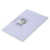 ダルマ絵画チア語 – かわいいオリジナルドッグアート ノートパッド (アングル)