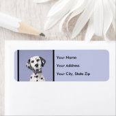 ダルマ絵画チア語 – かわいいオリジナルドッグアート ラベル (インサイチュ)