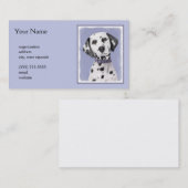 ダルマ絵画チア語 – かわいいオリジナルドッグアート 名刺 (正面/裏面)