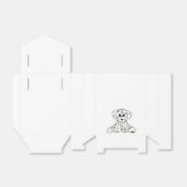 ダルマ詰まったス犬スケッチの輪郭シンプル黒 フェイバーボックス (折り畳みなし)