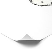 ダルマ詰まったス犬スケッチの輪郭シンプル黒 フォトプリント            (角)