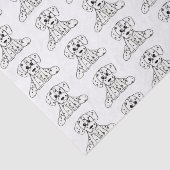 ダルマ詰まったス犬スケッチの輪郭シンプル黒 薄葉紙 (詳細)