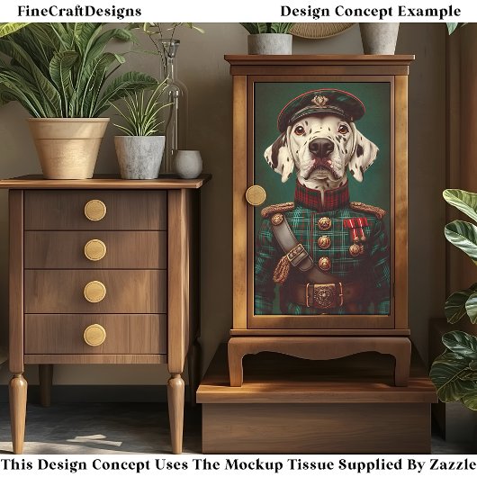 ダルマ誇りを持ったティアン犬軍隊ユニフォームCH5デコページ 薄葉紙