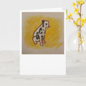 ダルマ語グリーティングカード カード (黄色い花)