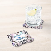 ダルマ魅力的ティアンパピーウォーターカラーバースデーパーティー ペーパーコースター (インサイチュ)