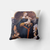 ダルムシュタットマドンナ、ホルベインの若者 クッション (裏面)