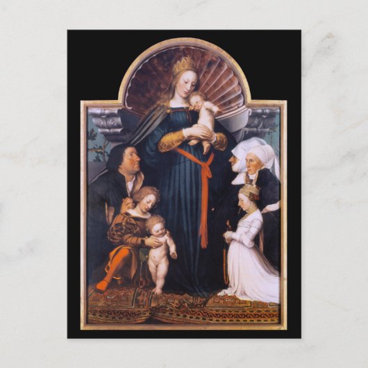 ダルムシュタットマドンナ、ホルベインの若者 ポストカード (正面)