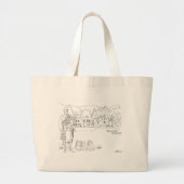 ダルムンジー城、ハイランダー、ウェスティートトートバッグ ラージトートバッグ (正面)