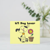 ダルメイションドッグ好きのTシャツと贈り物 ポストカード (スタンド正面)