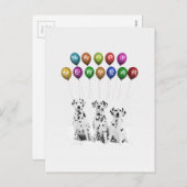 ダルメシアンたちが2016年おめでとう シーズンポストカード (正面/裏面)