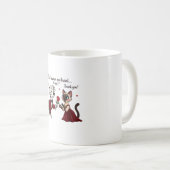 ダルメシアンとシャム猫の恋愛 コーヒーマグカップ (正面右)
