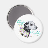 ダルメシアンのお誕生日おめでとう マグネット (正面/裏面)