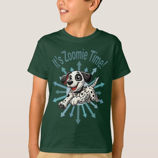 ダルメシアンのズーミータイム Tシャツ (正面)