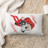 ダルメシアンのハッピーホリデー ランバークッション (ブランケット)