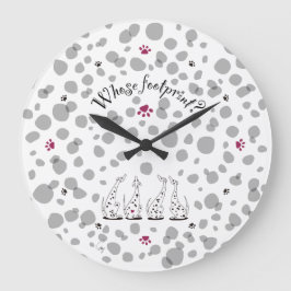 ダルメシアンの気持ち2。ラージ壁時計 ラージ壁時計