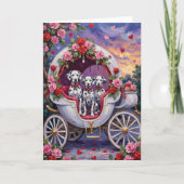 ダルメシアンの犬 バレンタインデー カード (正面)