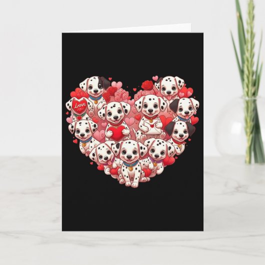 ダルメシアンハートバレンタインフェニーダルメシアンレディースM カード (正面)