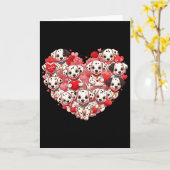 ダルメシアンハートバレンタインフェニーダルメシアンレディースM カード (黄色い花)