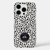 ダルメシアン犬の抽象的パターンモノグラム Case-Mate iPhoneケース (裏面)