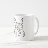 ダルメシアン犬の魔法 コーヒーマグカップ (正面右)